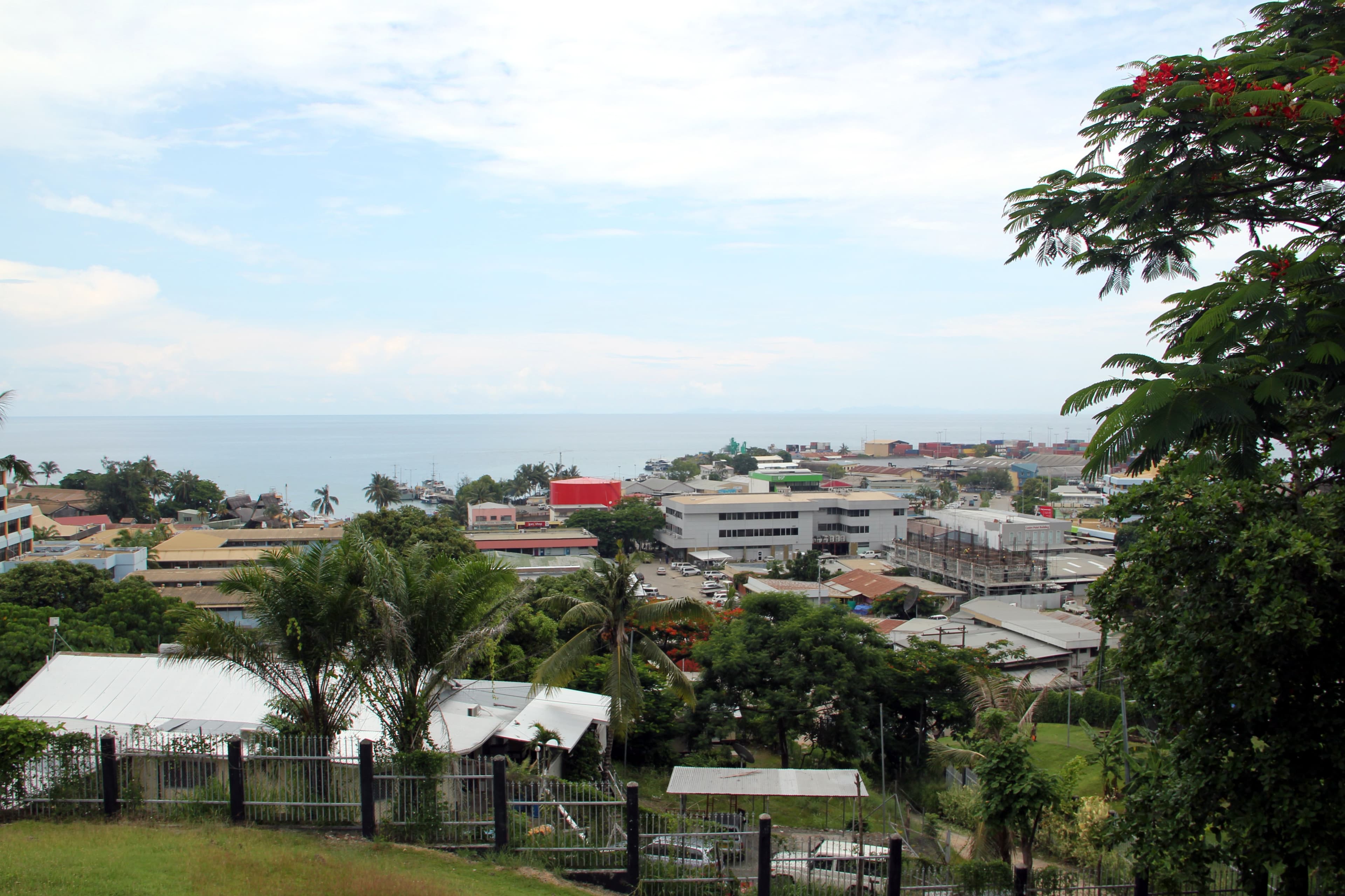 Downtown Honiara, the seat of national government